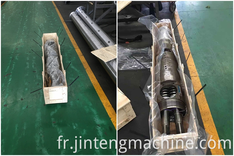 55/120 conical twin screw and barrel for extruders